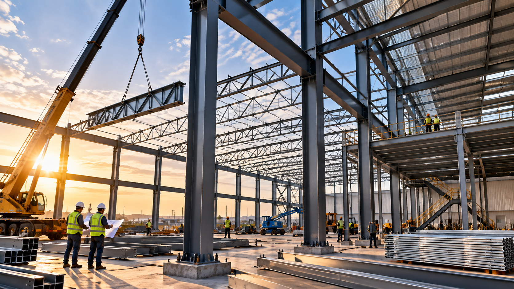 Industrial steel structure fabricated by MEFCO