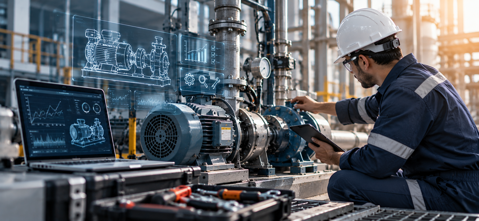 Planned maintenance inspection of industrial equipment by MEFCO
