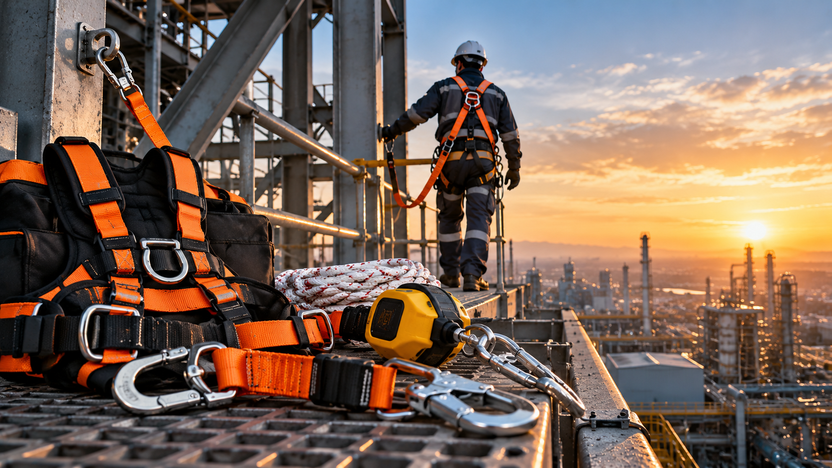 Fall protection equipment for work at height supplied by MEFCO